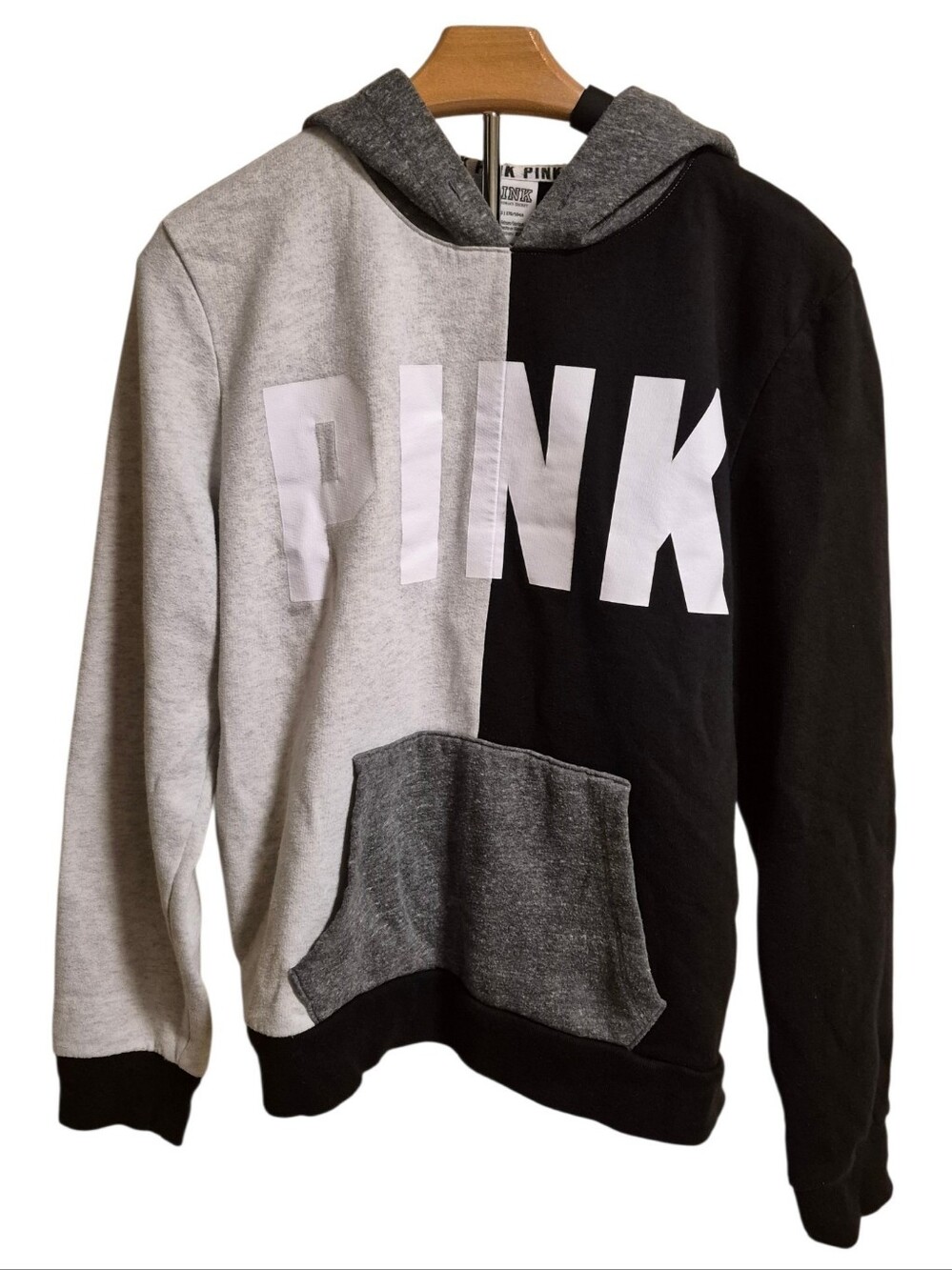 PINK Victoria's Secret Colorblock Hoodie - Size Large